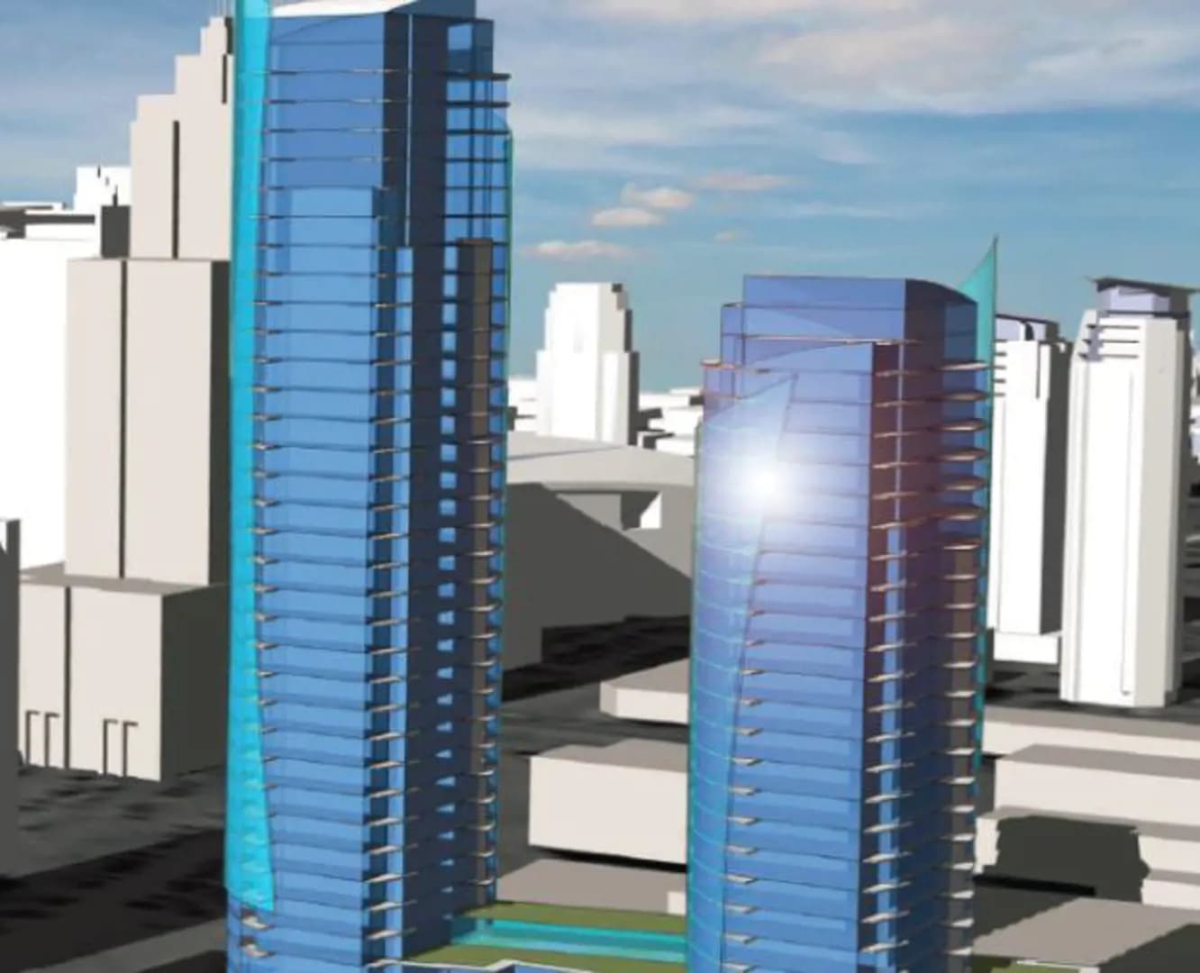 Yorkton Twin Condo Towers - View 3
