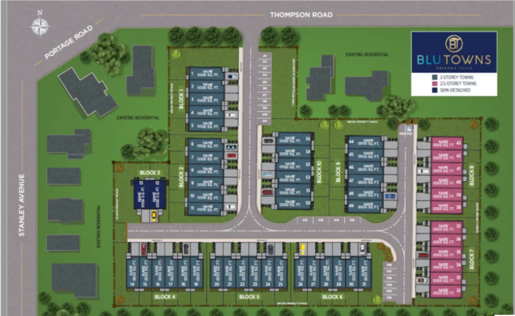 BluTowns - Main View