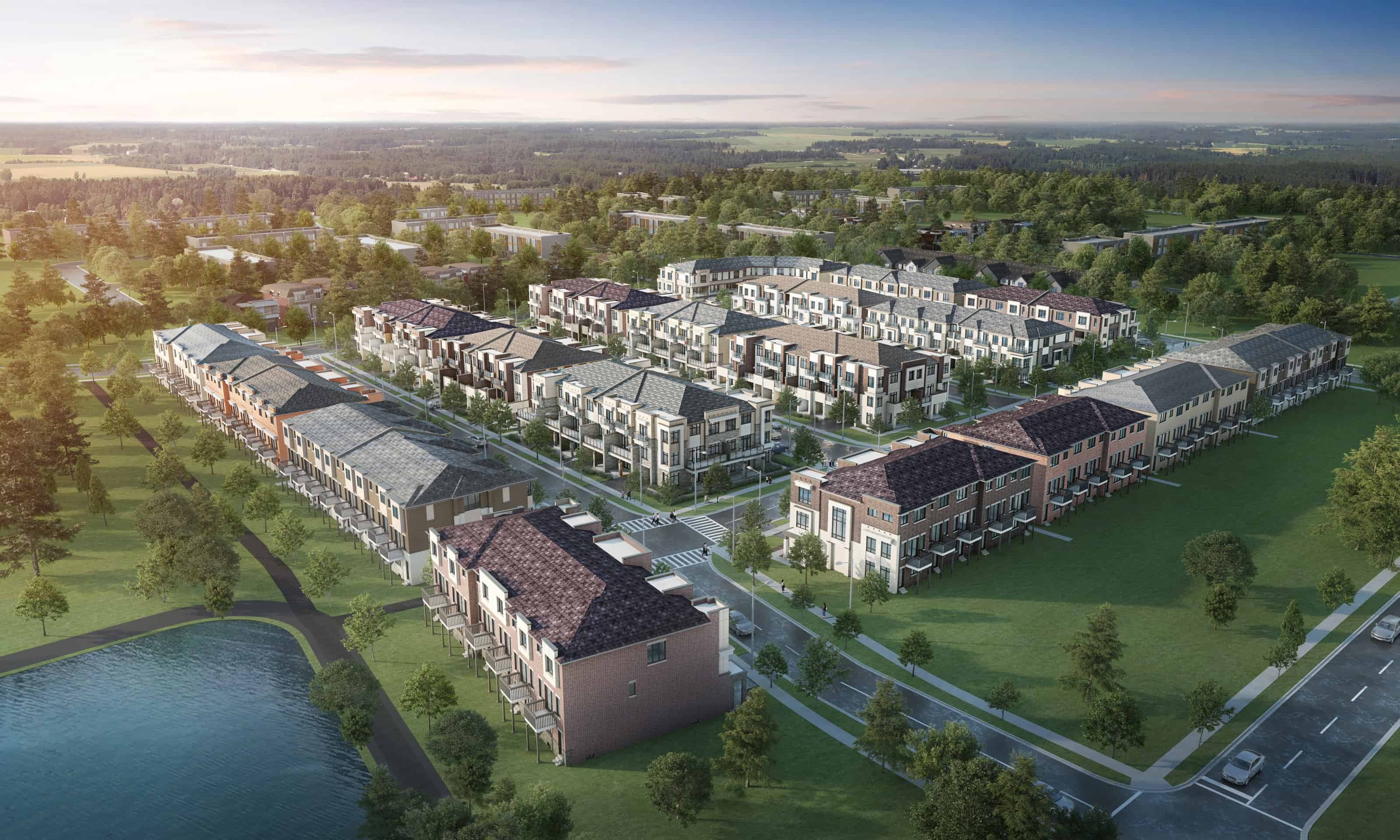 Nava townhomes in Oakville - rendering