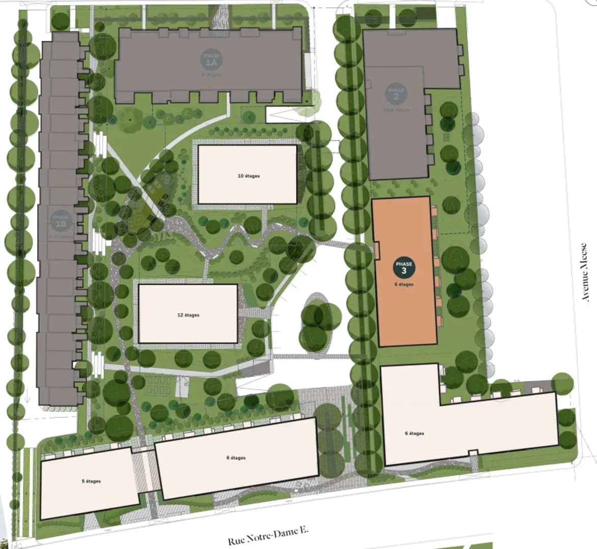 Les Cours Bellerive - Phase 3 Condos - Montreal