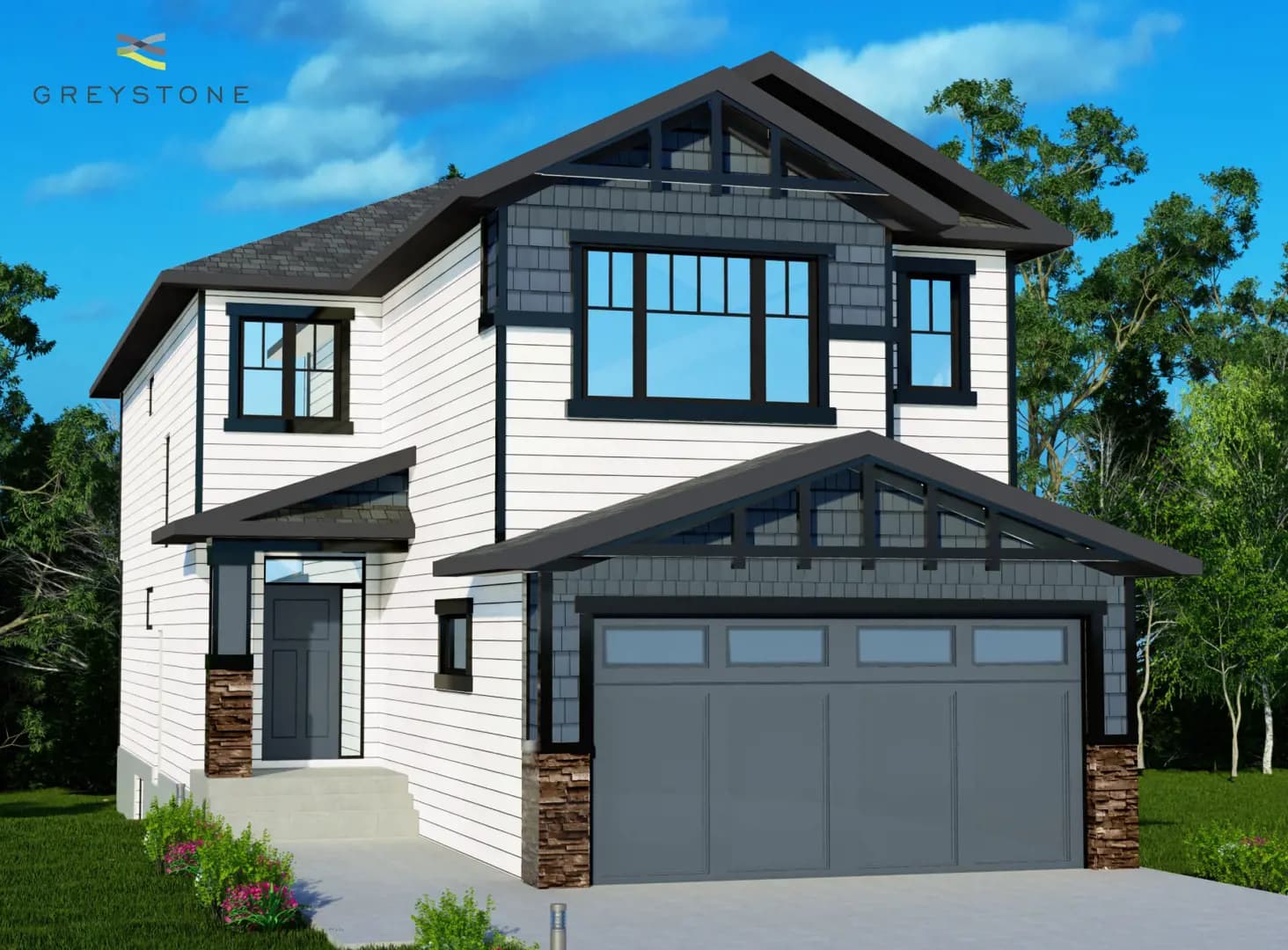 Greystone - Elevations by Green Cedar Homes