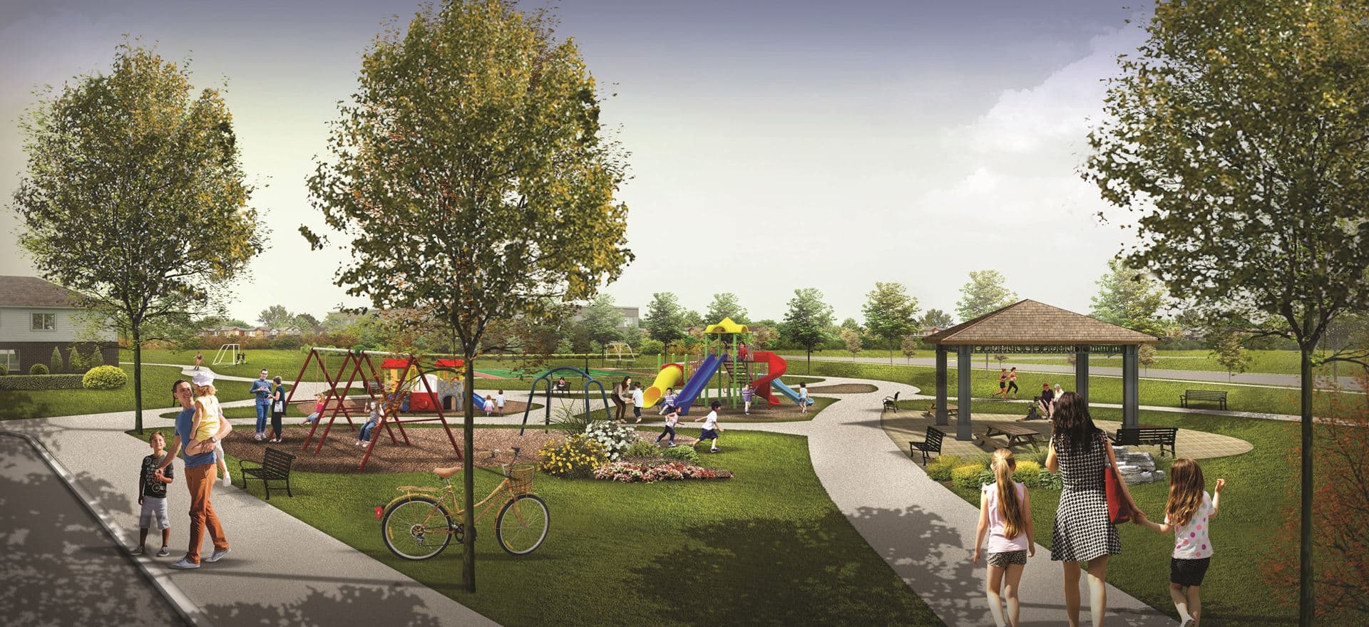 Beautiful park near the townhome