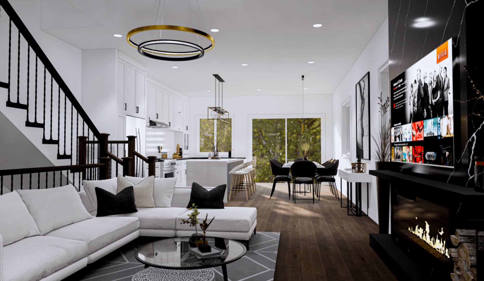 interior of new preconstruction townhouse in Brampton